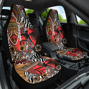 Beautiful African Women Ethnic Motifs Car Seat Cover