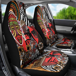 Beautiful African Women Ethnic Motifs Car Seat Cover