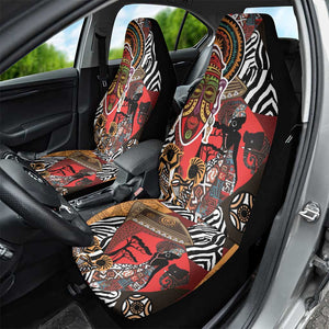 Beautiful African Women Ethnic Motifs Car Seat Cover