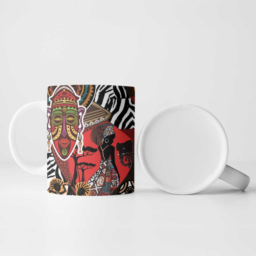 Beautiful African Women Ethnic Motifs Ceramic Mug