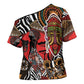 Beautiful African Women Ethnic Motifs Cross Shoulder Shirt