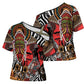 Beautiful African Women Ethnic Motifs Cross Shoulder Shirt