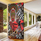Beautiful African Women Ethnic Motifs Door Cover