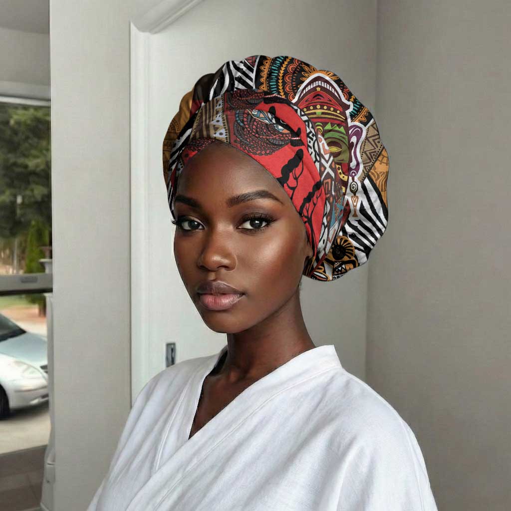 Beautiful African Women Ethnic Motifs Easy Headwrap