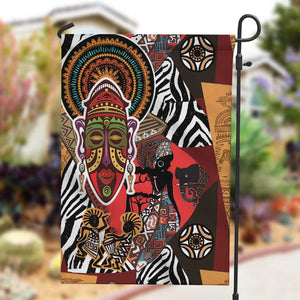 Beautiful African Women Ethnic Motifs Garden Flag