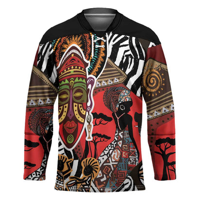 Beautiful African Women Ethnic Motifs Hockey Jersey
