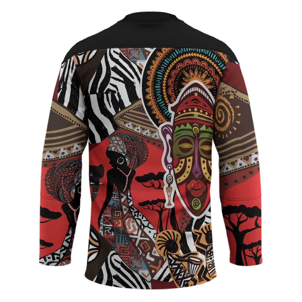 Beautiful African Women Ethnic Motifs Hockey Jersey