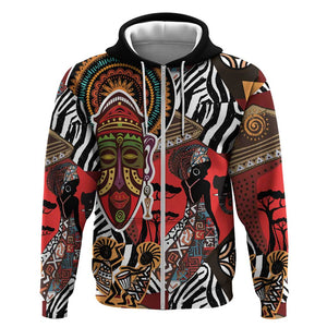 Beautiful African Women Ethnic Motifs Hoodie