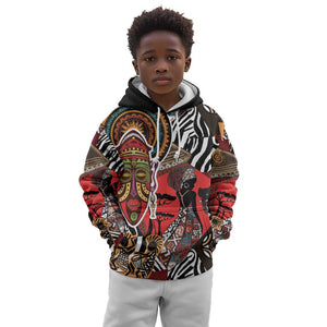 Beautiful African Women Ethnic Motifs Kid Hoodie