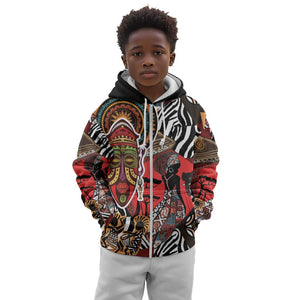 Beautiful African Women Ethnic Motifs Kid Hoodie