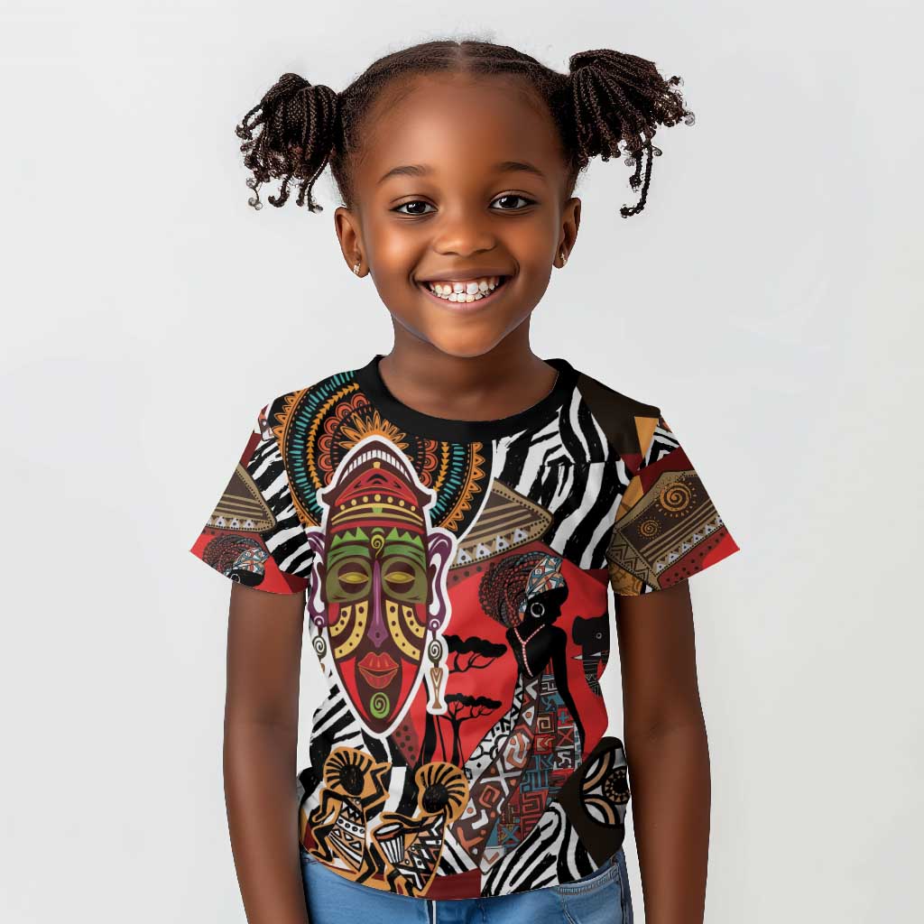 Beautiful African Women Ethnic Motifs Kid T shirt