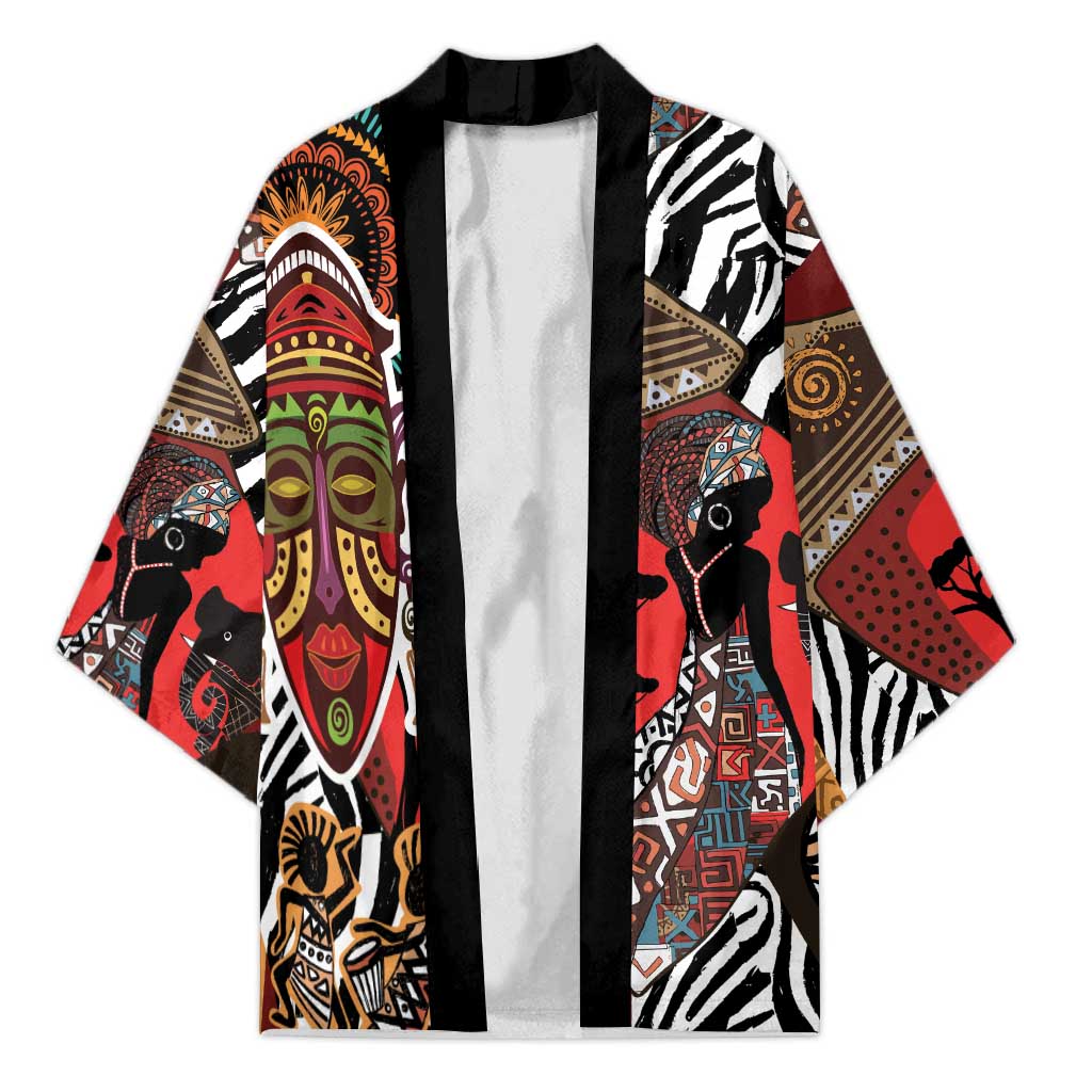 Beautiful African Women Ethnic Motifs Kimono