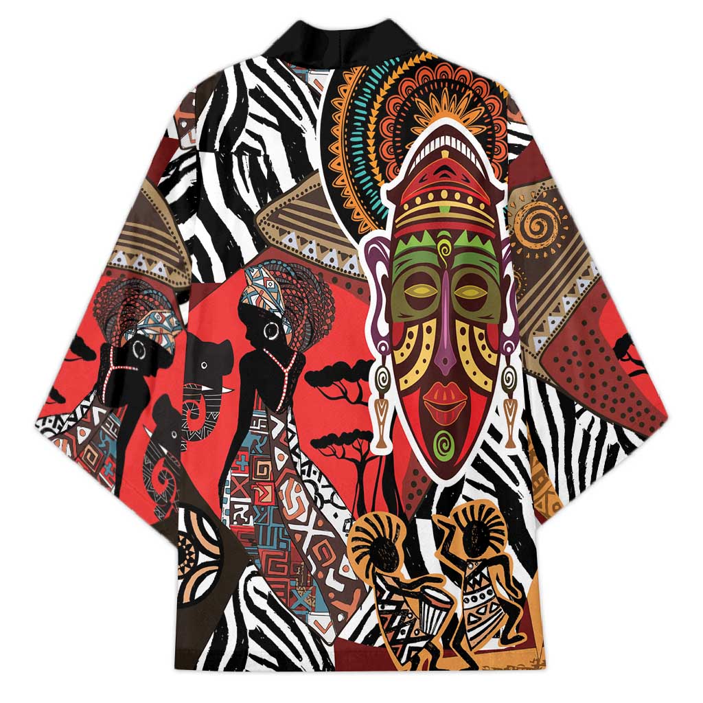 Beautiful African Women Ethnic Motifs Kimono