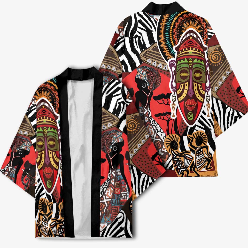 Beautiful African Women Ethnic Motifs Kimono