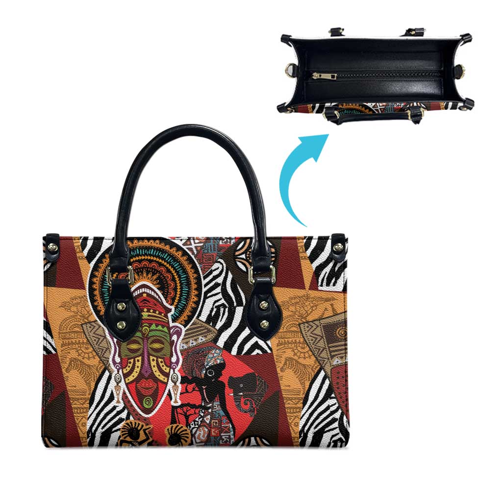 Beautiful African Women Ethnic Motifs Leather Bag