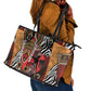 Beautiful African Women Ethnic Motifs Leather Tote Bag