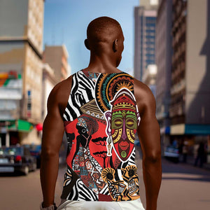 Beautiful African Women Ethnic Motifs Men Tank Top