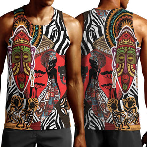 Beautiful African Women Ethnic Motifs Men Tank Top