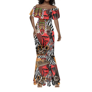 Beautiful African Women Ethnic Motifs Mermaid Dress