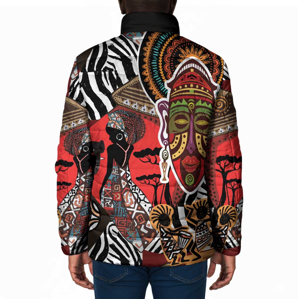 Beautiful African Women Ethnic Motifs Padded Jacket