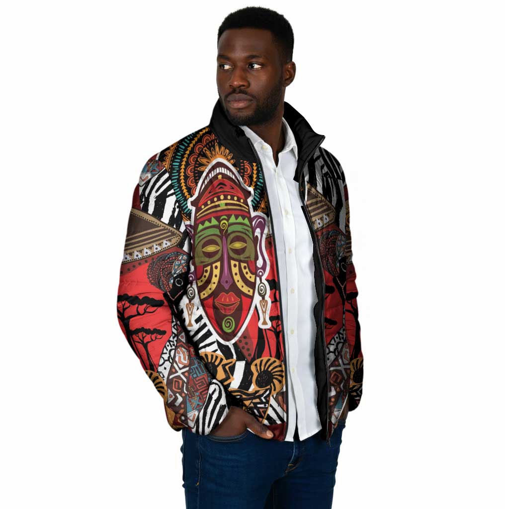 Beautiful African Women Ethnic Motifs Padded Jacket