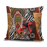 Beautiful African Women Ethnic Motifs Pillow Cover