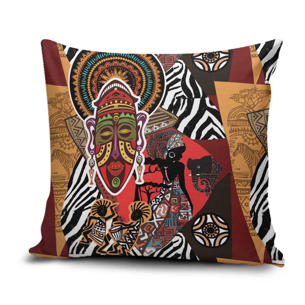 Beautiful African Women Ethnic Motifs Pillow Cover