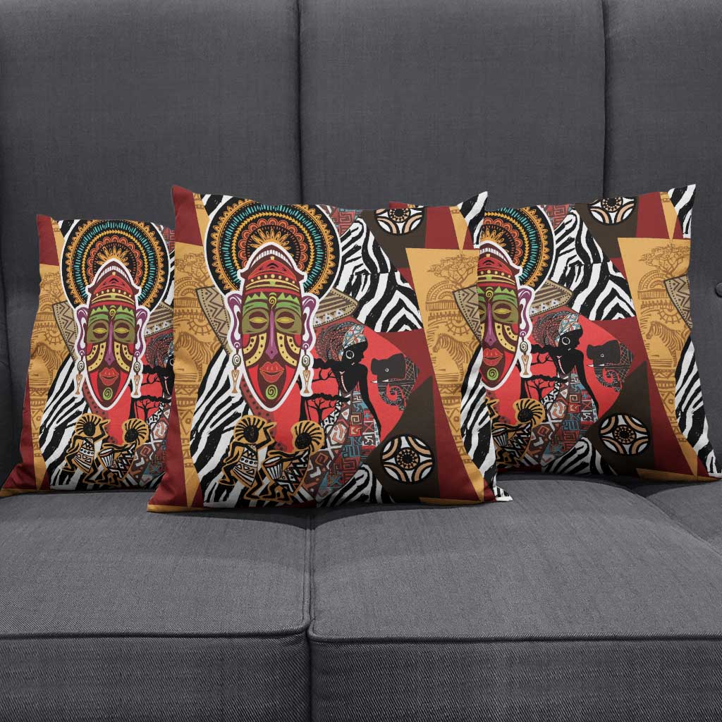 Beautiful African Women Ethnic Motifs Pillow Cover