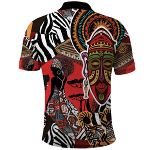 Beautiful African Women Ethnic Motifs Polo Shirt