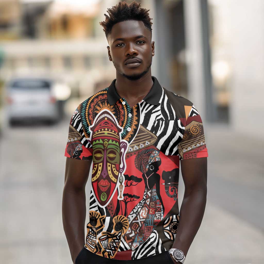 Beautiful African Women Ethnic Motifs Polo Shirt