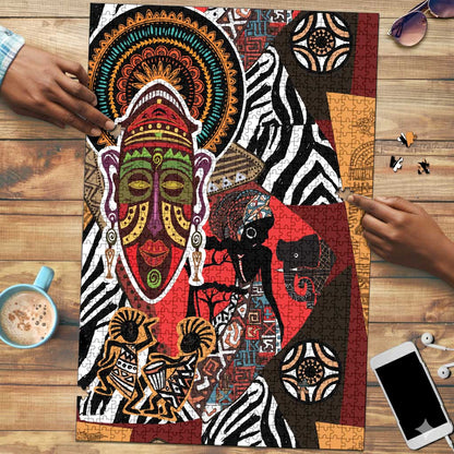 Beautiful African Women Ethnic Motifs Puzzle