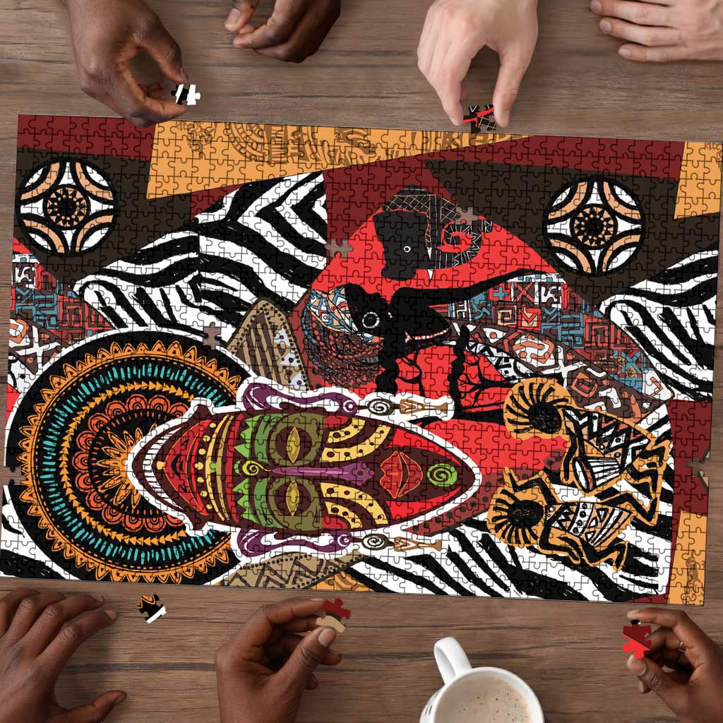 Beautiful African Women Ethnic Motifs Puzzle
