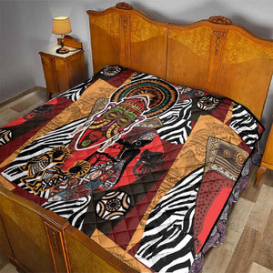 Beautiful African Women Ethnic Motifs Quilt