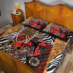 Beautiful African Women Ethnic Motifs Quilt Bed Set