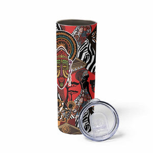 Beautiful African Women Ethnic Motifs Skinny Tumbler