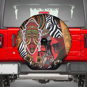 Beautiful African Women Ethnic Motifs Spare Tire Cover