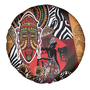 Beautiful African Women Ethnic Motifs Spare Tire Cover