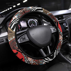 Beautiful African Women Ethnic Motifs Steering Wheel Cover