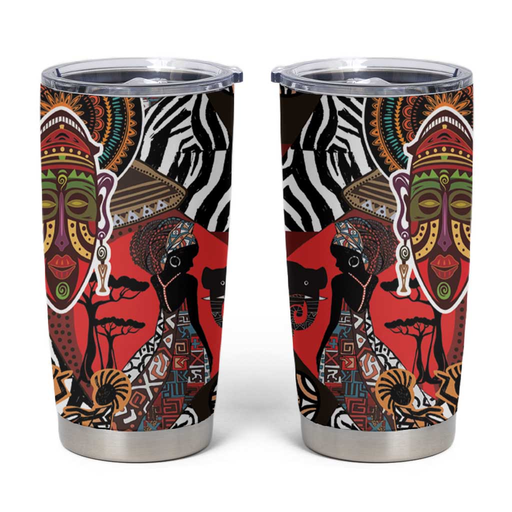 Beautiful African Women Ethnic Motifs Tumbler Cup