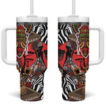 Beautiful African Women Ethnic Motifs Tumbler With Handle