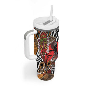 Beautiful African Women Ethnic Motifs Tumbler With Handle