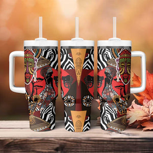 Beautiful African Women Ethnic Motifs Tumbler With Handle