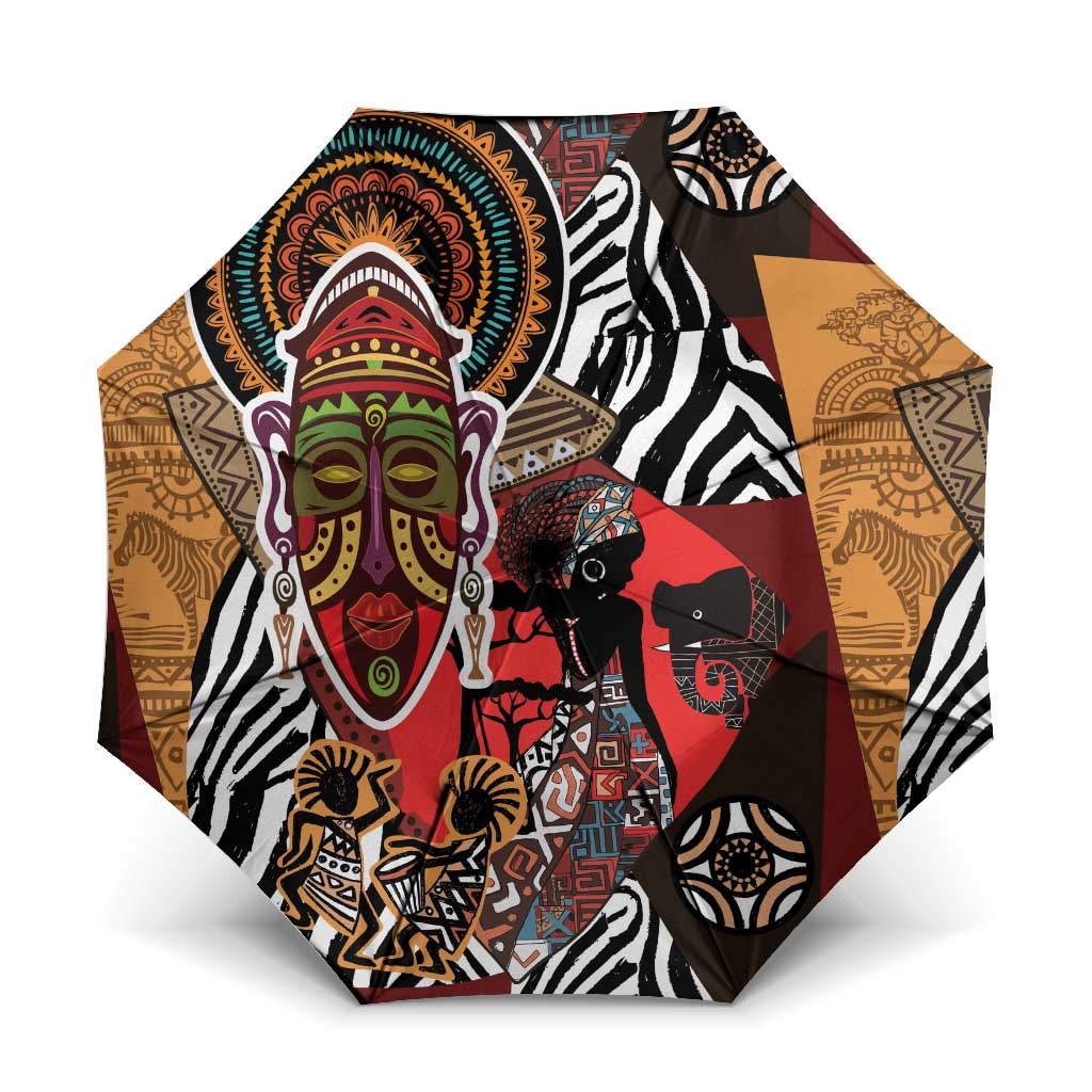 Beautiful African Women Ethnic Motifs Umbrella
