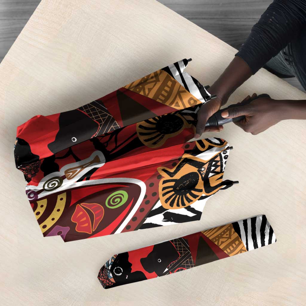 Beautiful African Women Ethnic Motifs Umbrella