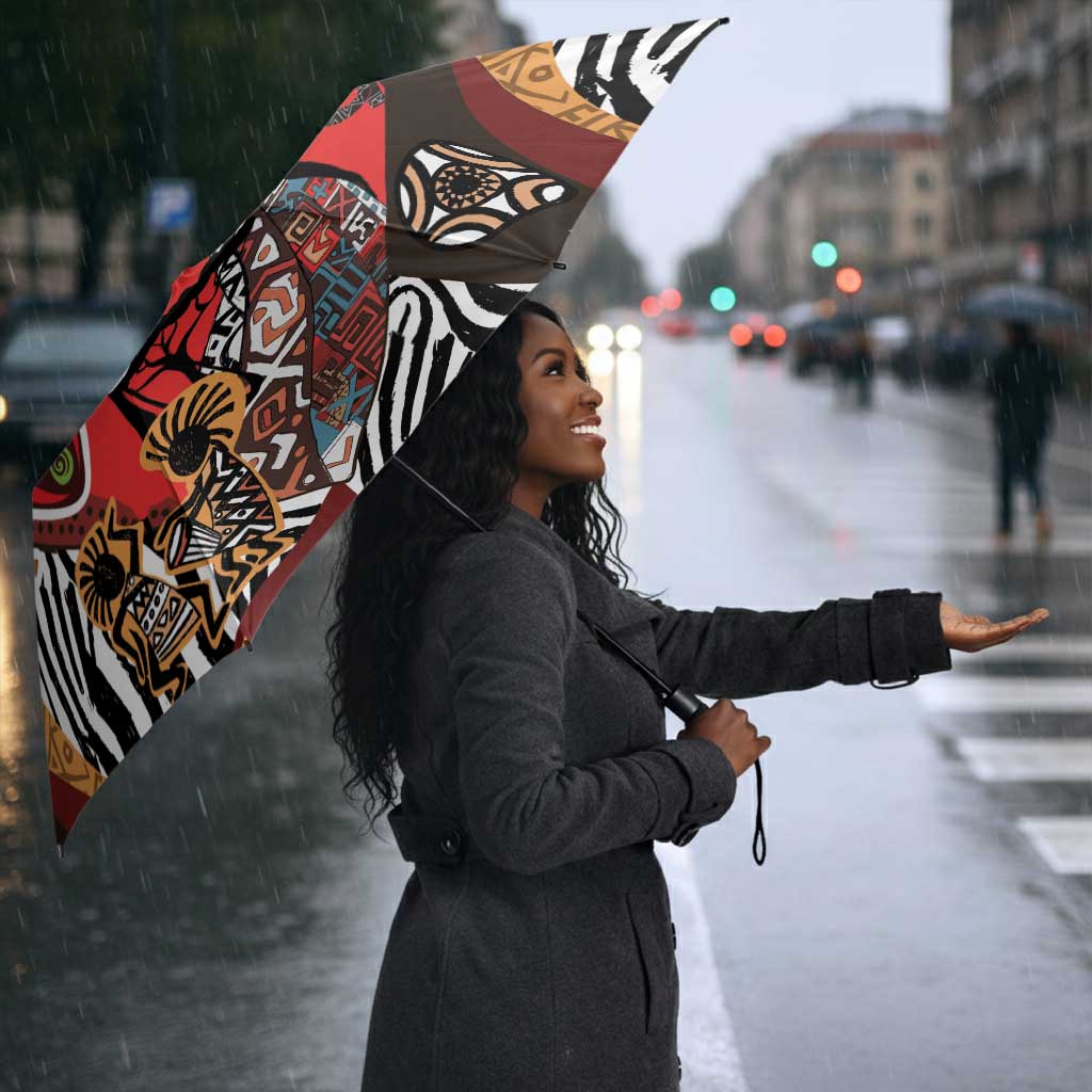 Beautiful African Women Ethnic Motifs Umbrella