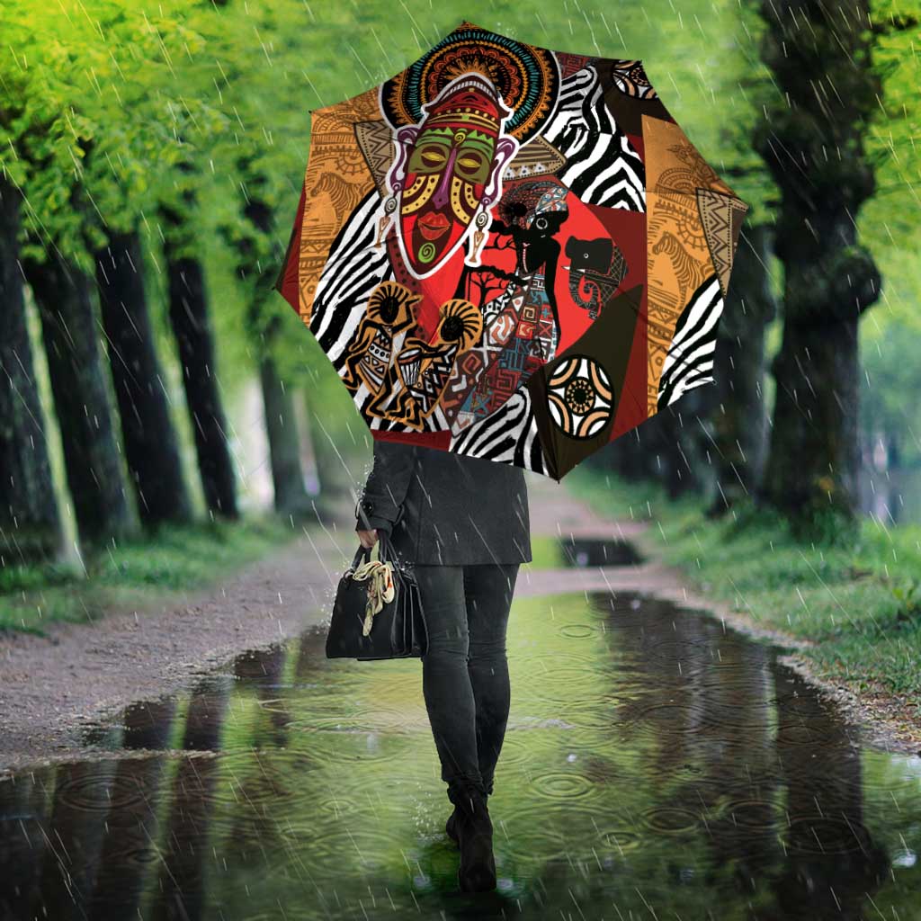 Beautiful African Women Ethnic Motifs Umbrella
