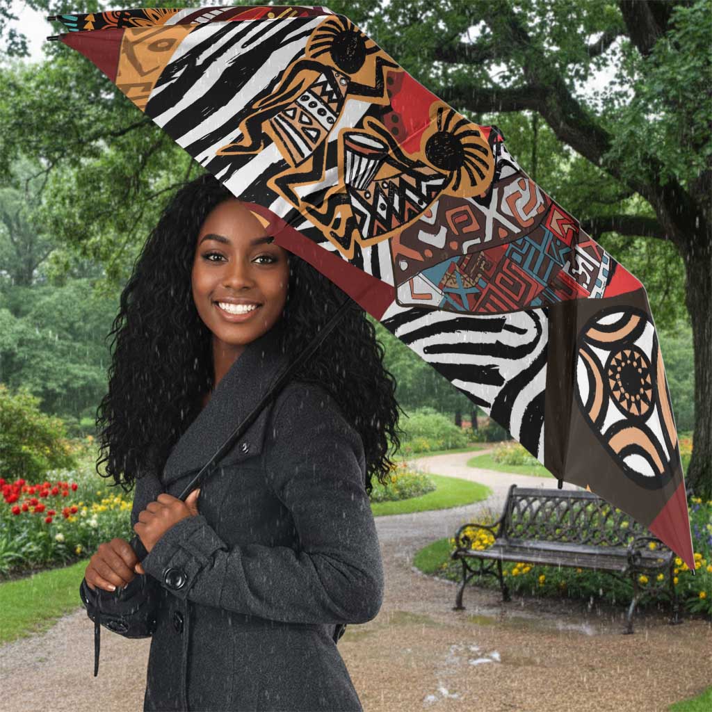 Beautiful African Women Ethnic Motifs Umbrella