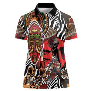 Beautiful African Women Ethnic Motifs Women Polo Shirt