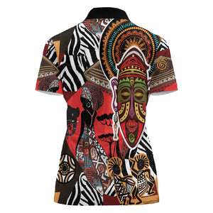 Beautiful African Women Ethnic Motifs Women Polo Shirt