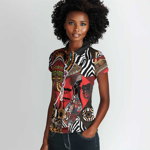 Beautiful African Women Ethnic Motifs Women Polo Shirt